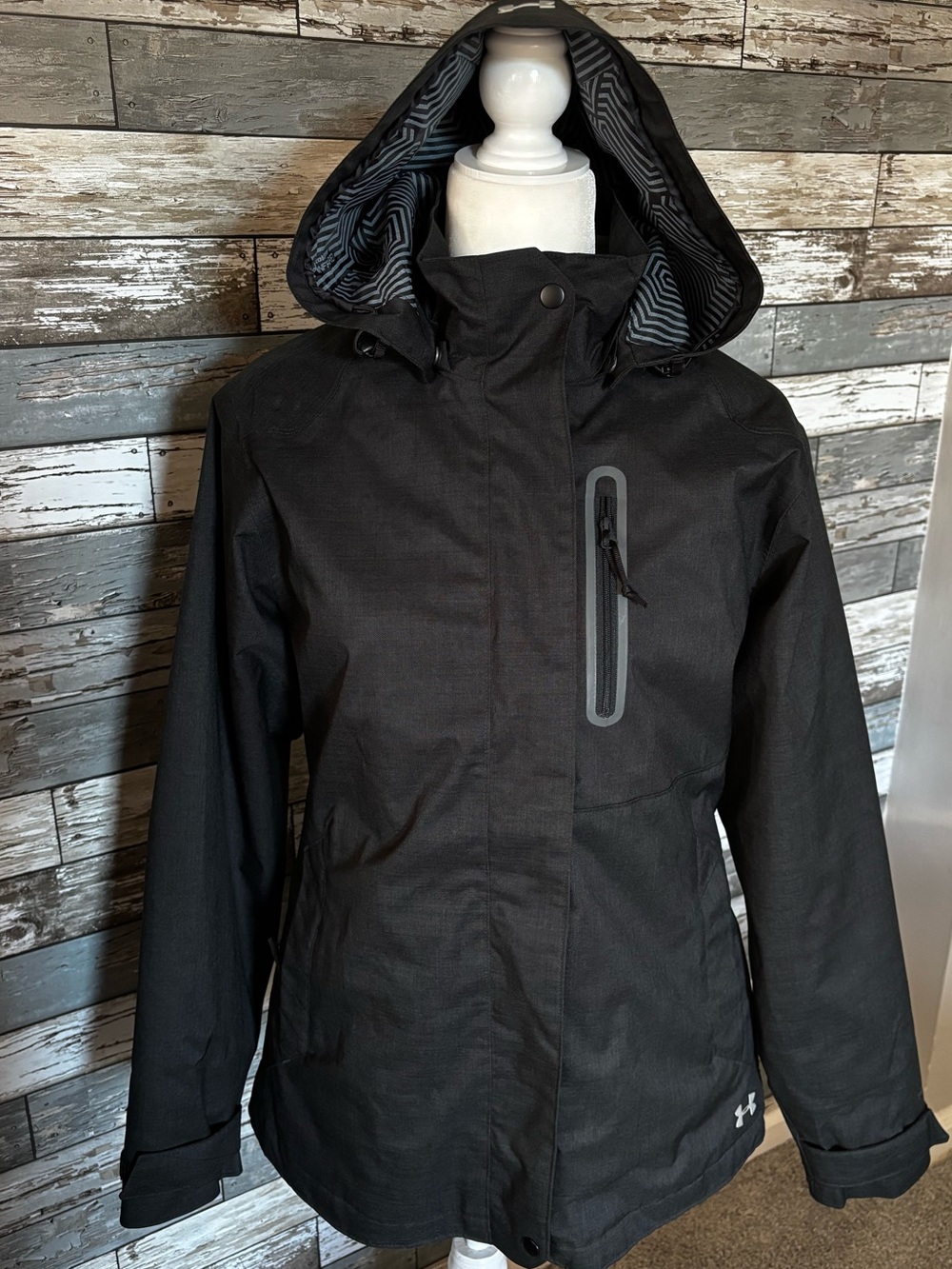 Under Armour ColdGear Infrared Storm 2 in 1 Winter Jacket Black Womens Size M